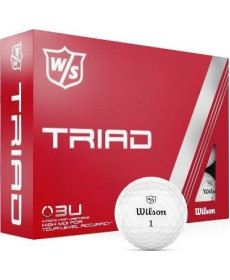 М'ячі для гольфу Wilson Staff TRIAD 12 шт, білі