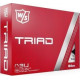 М'ячі для гольфу Wilson Staff TRIAD 12 шт, білі