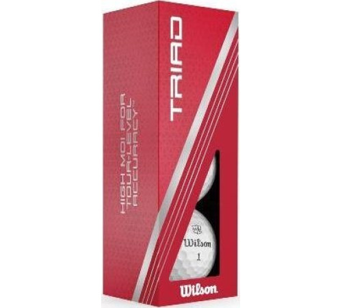 М'ячі для гольфу Wilson Staff TRIAD 12 шт, білі М'ячі для гольфу Wilson Staff TRIAD 12 шт, білі
