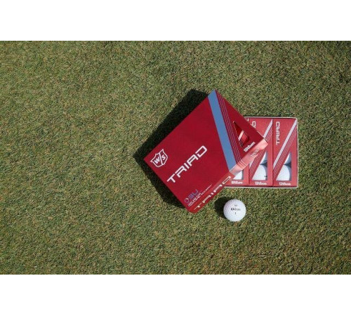 М'ячі для гольфу Wilson Staff TRIAD 12 шт, білі М'ячі для гольфу Wilson Staff TRIAD 12 шт, білі