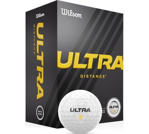 М'ячі для гольфу Wilson ULTRA Ultimate Distance 24 шт, білі М'ячі для гольфу Wilson ULTRA Ultimate Distance 24 шт, білі