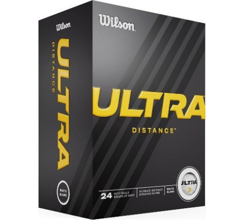 М'ячі для гольфу Wilson ULTRA Ultimate Distance 24 шт, білі М'ячі для гольфу Wilson ULTRA Ultimate Distance 24 шт, білі