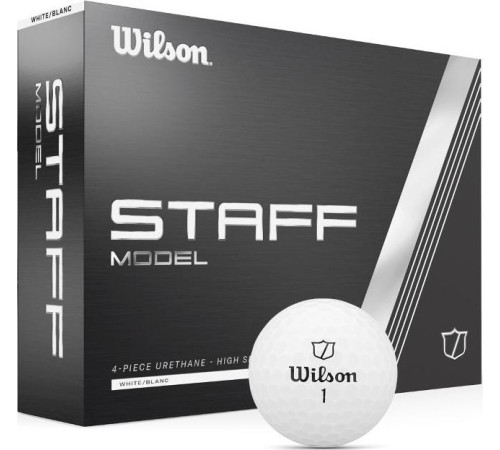 М'ячі для гольфу Wilson Staff Model 12 шт, білі М'ячі для гольфу Wilson Staff Model 12 шт, білі