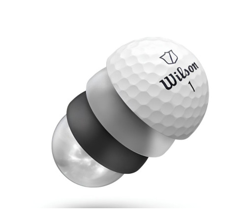 М'ячі для гольфу Wilson Staff Model 12 шт, білі М'ячі для гольфу Wilson Staff Model 12 шт, білі