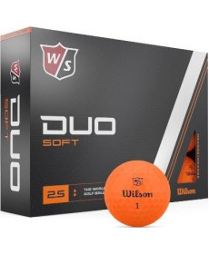 М'ячі для гольфу Wilson Staff Duo Soft 12 шт, помаранчеві