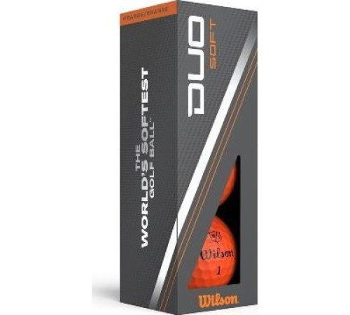 М'ячі для гольфу Wilson Staff Duo Soft 12 шт, помаранчеві М'ячі для гольфу Wilson Staff Duo Soft 12 шт, помаранчеві