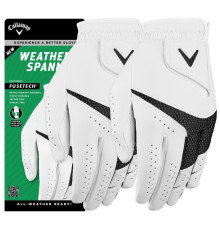 Рукавички для гольфу Callaway Weather Spann MLH р. XL 2 шт, біло-чорні