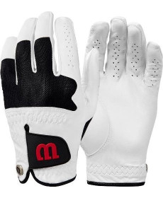 Рукавички для гольфу Wilson Advantage MLH р. XL, біло-чорні