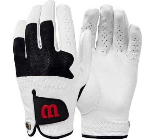 Рукавички для гольфу Wilson Advantage MLH р. XL, біло-чорні Рукавички для гольфу Wilson Advantage MLH р. XL, біло-чорні