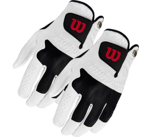 Рукавички для гольфу Wilson Advantage MLH р. XL, біло-чорні Рукавички для гольфу Wilson Advantage MLH р. XL, біло-чорні