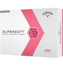 М'ячі для гольфу Callaway Supersoft 12 шт, рожеві