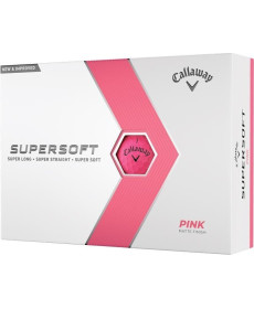 М'ячі для гольфу Callaway Supersoft 12 шт, рожеві