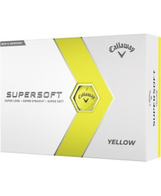 М'ячі для гольфу Callaway Supersoft 2023 12 шт, жовті