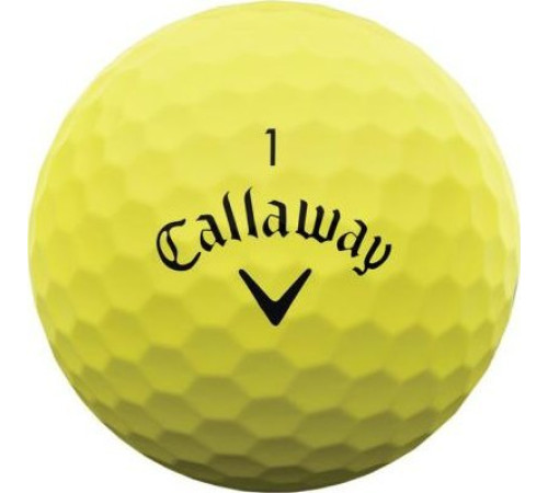 М'ячі для гольфу Callaway Supersoft 2023 12 шт, жовті М'ячі для гольфу Callaway Supersoft 2023 12 шт, жовті