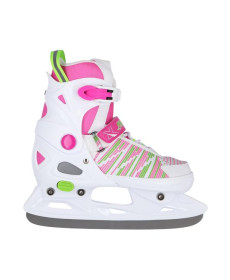 Ковзани хокейні Nils Extreme NH2255 розмір L 40-43, біло-рожеві