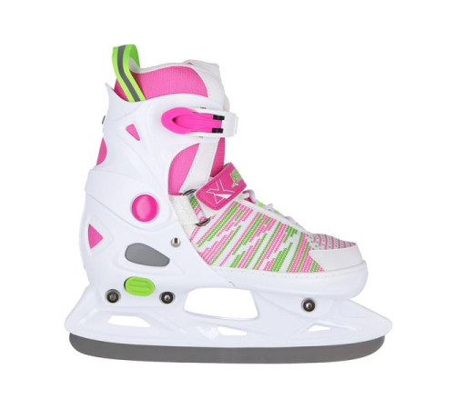 Ковзани хокейні Nils Extreme NH2255 розмір L 40-43, біло-рожеві