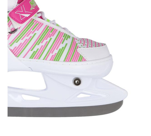 Ковзани хокейні Nils Extreme NH2255 розмір L 40-43, біло-рожеві
