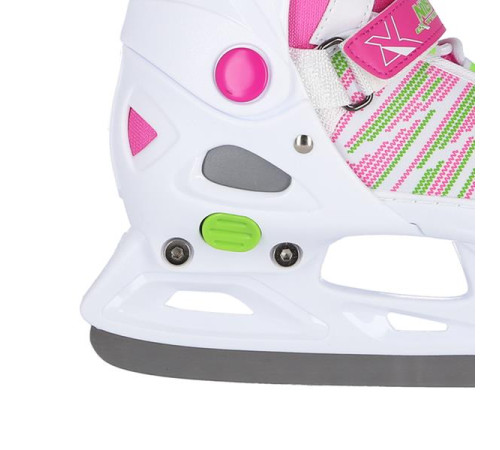 Ковзани хокейні Nils Extreme NH2255 розмір L 40-43, біло-рожеві