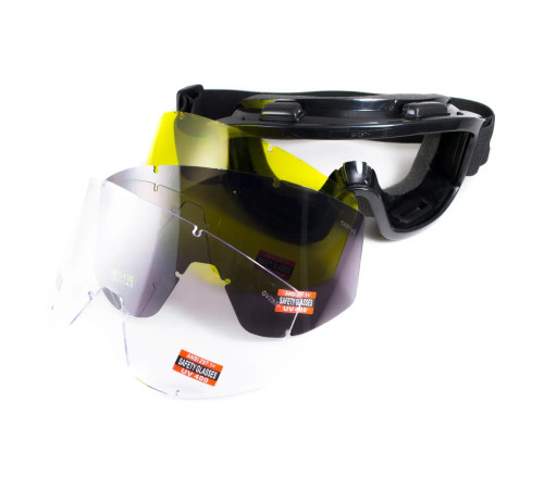 Окуляри лижні Global Vision Wind-Shield 3 lens KIT Anti-Fog, змінні лінзи 3 шт. Окуляри лижні Global Vision Wind-Shield 3 lens KIT Anti-Fog, змінні лінзи 3 шт.