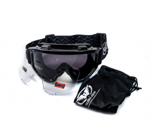 Окуляри лижні Global Vision Wind-Shield KIT Anti-Fog, змінні лінзи 2 шт. Окуляри лижні Global Vision Wind-Shield KIT Anti-Fog, змінні лінзи 2 шт.