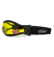 Окуляри захисні з ущільнювачем Global Vision Z-33 (yellow) Anti-Fog, жовті