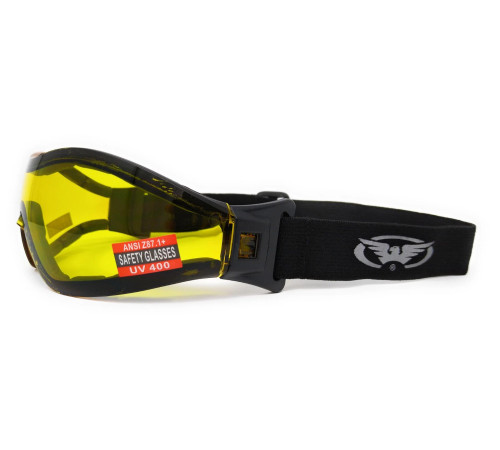 Окуляри захисні з ущільнювачем Global Vision Z-33 (yellow) Anti-Fog, жовті Окуляри захисні з ущільнювачем Global Vision Z-33 (yellow) Anti-Fog, жовті