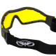 Окуляри захисні з ущільнювачем Global Vision Z-33 (yellow) Anti-Fog, жовті