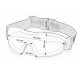 Окуляри лижні з ущільнювачем Global Vision Z-33 (G-Tech™ blue) Anti-Fog, сині