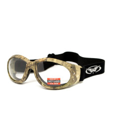 Окуляри захисні з ущільнювачем Global Vision Eliminator Camo Forest, прозорі