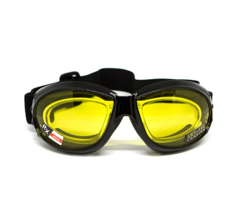 Окуляри захисні з ущільнювачем Global Vision Eliminator RX Anti-Fog, жовті