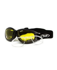 Окуляри захисні з ущільнювачем Global Vision Eliminator RX Anti-Fog, жовті