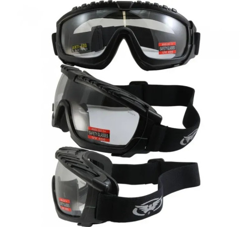 Окуляри захисні з ущільнювачем Global Vision Ballistech-1+RX Anti-Fog, прозорі