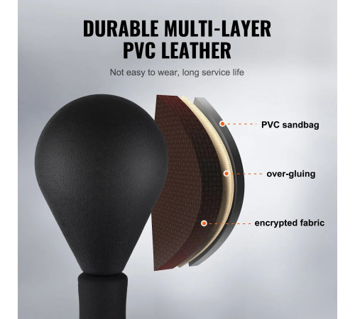 Боксерська груша VEVOR SXQ-1. чорна