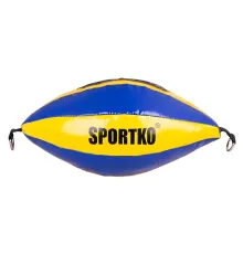 Боксерська груша  SportKO GP2 22x40 см / 4,5 кг - синьо-жовта