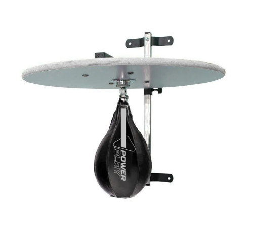 Пневмогруша боксерська PowerPlay 3061 Ultra Series діаметр 26 см, чорно-біла