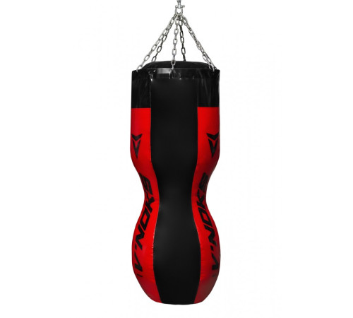 Мішок боксерський силует V`Noks 60092, чорно-червоний