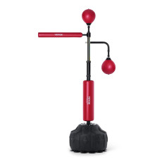 Боксерська груша з підставкою VEVOR, чорно-червоний