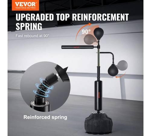 Боксерська груша з підставкою VEVOR, чорна