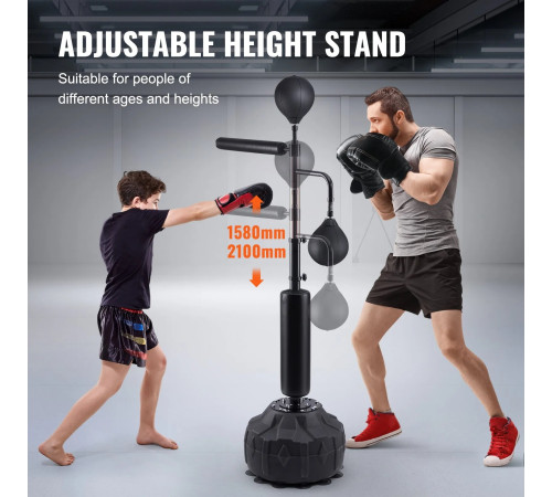 Боксерська груша з підставкою VEVOR, чорна