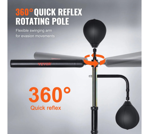 Боксерська груша з підставкою VEVOR, чорна