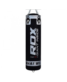 МІшок боксерський RDX Leather, чорно-біла
