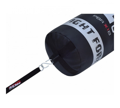 МІшок боксерський RDX Leather, чорно-біла