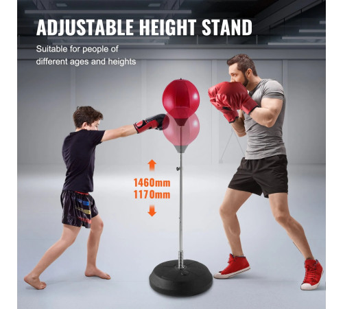 Боксерский набір VEVOR, чорно-червоний