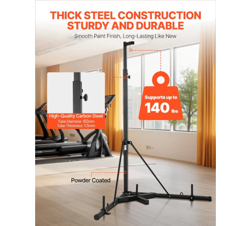 Стійка для боксерського мішка VEVOR, чорна