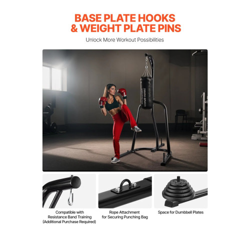 Стійка для боксерського мішка VEVOR, чорна