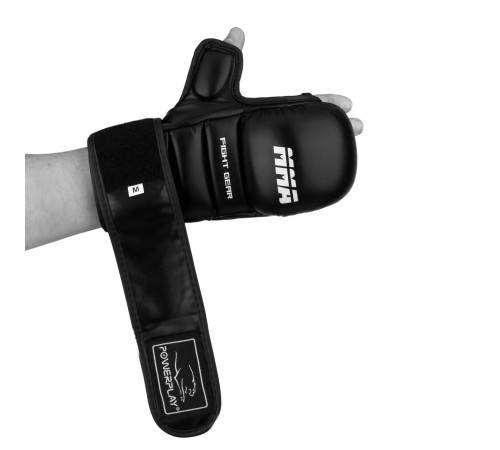 Рукавички для MMA PowerPlay 3026 розмір S, чорні