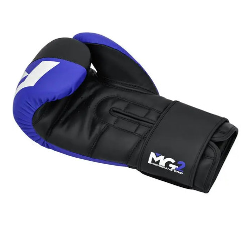 Рукавички боксерські з капою RDX REX F4 розмір 12 унцій, чорно-сині