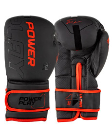 Рукавички боксерські PowerPlay 3024 Ultra Mat розмір 16 унцій, чорно-червоні