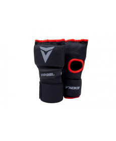 Рукавички-бинти з гелевими подушечками VNoks VPGEL S/M, чорно-червоні