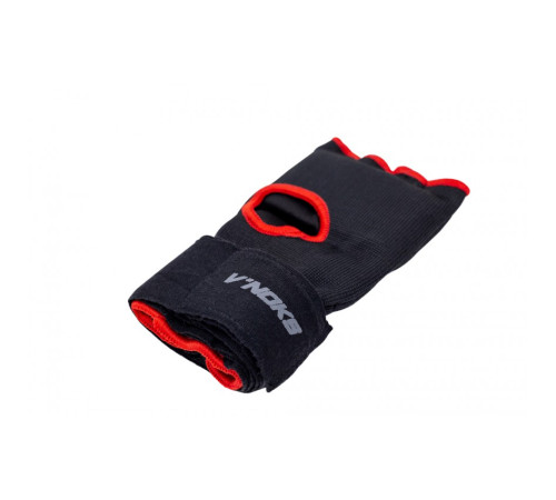 Рукавички-бинти з гелевими подушечками VNoks VPGEL S/M, чорно-червоні
